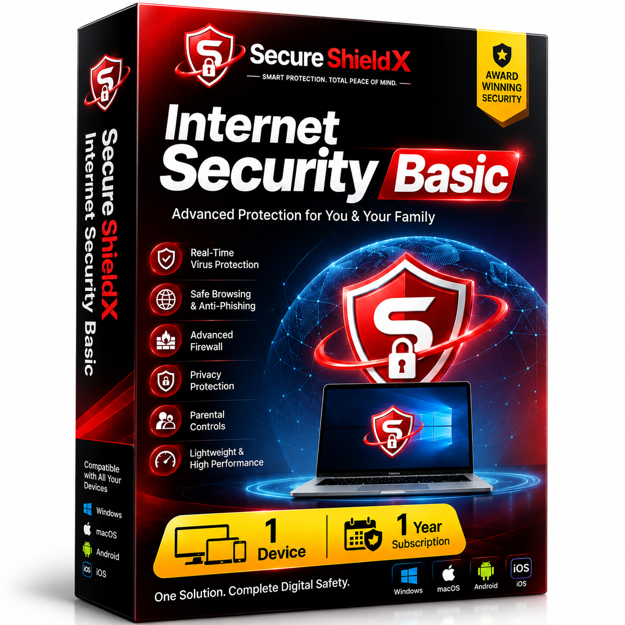 Secure ShieldX Internet Security Basic