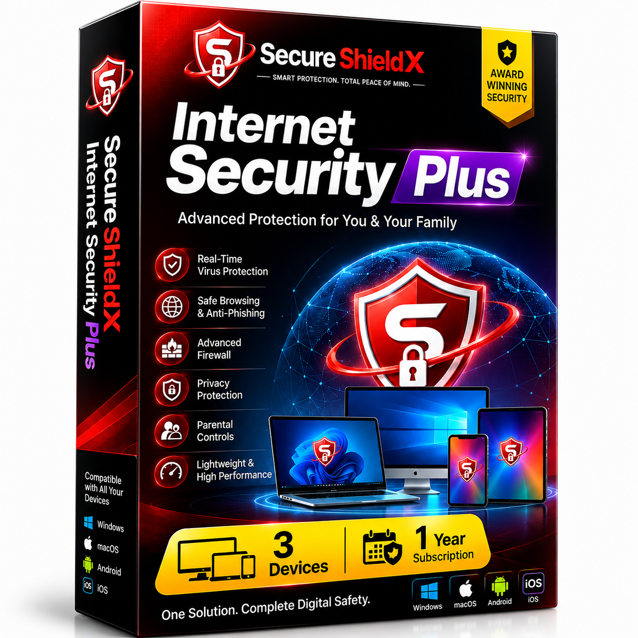 Secure ShieldX Internet Security Plus
