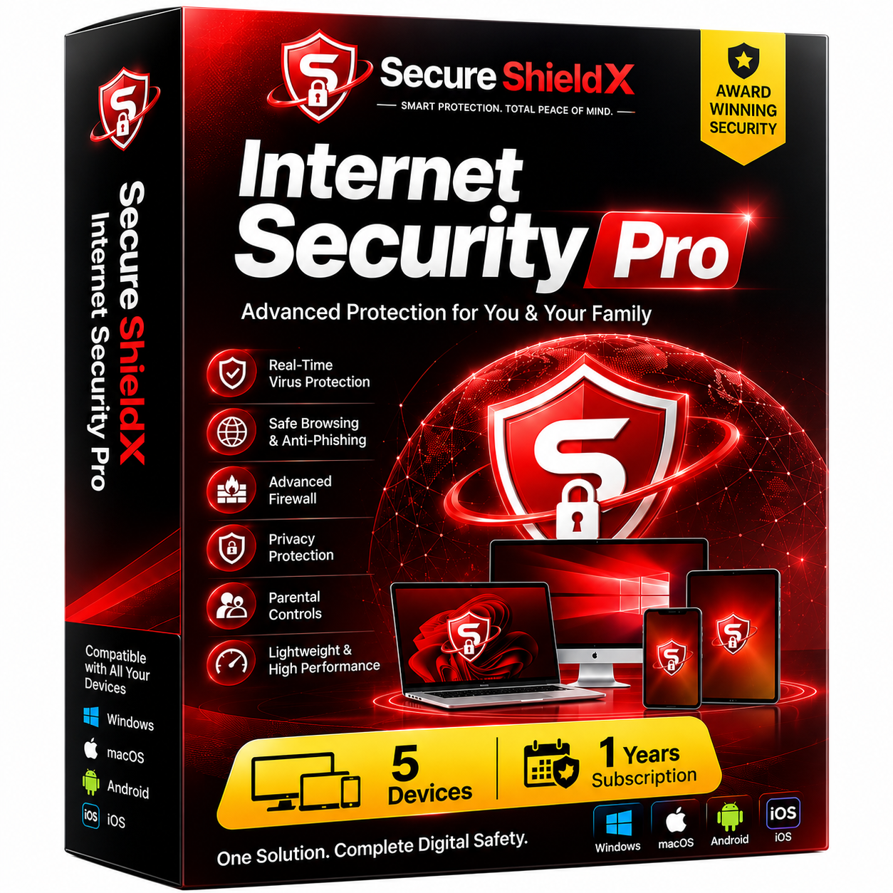 Secure ShieldX Internet Security Pro