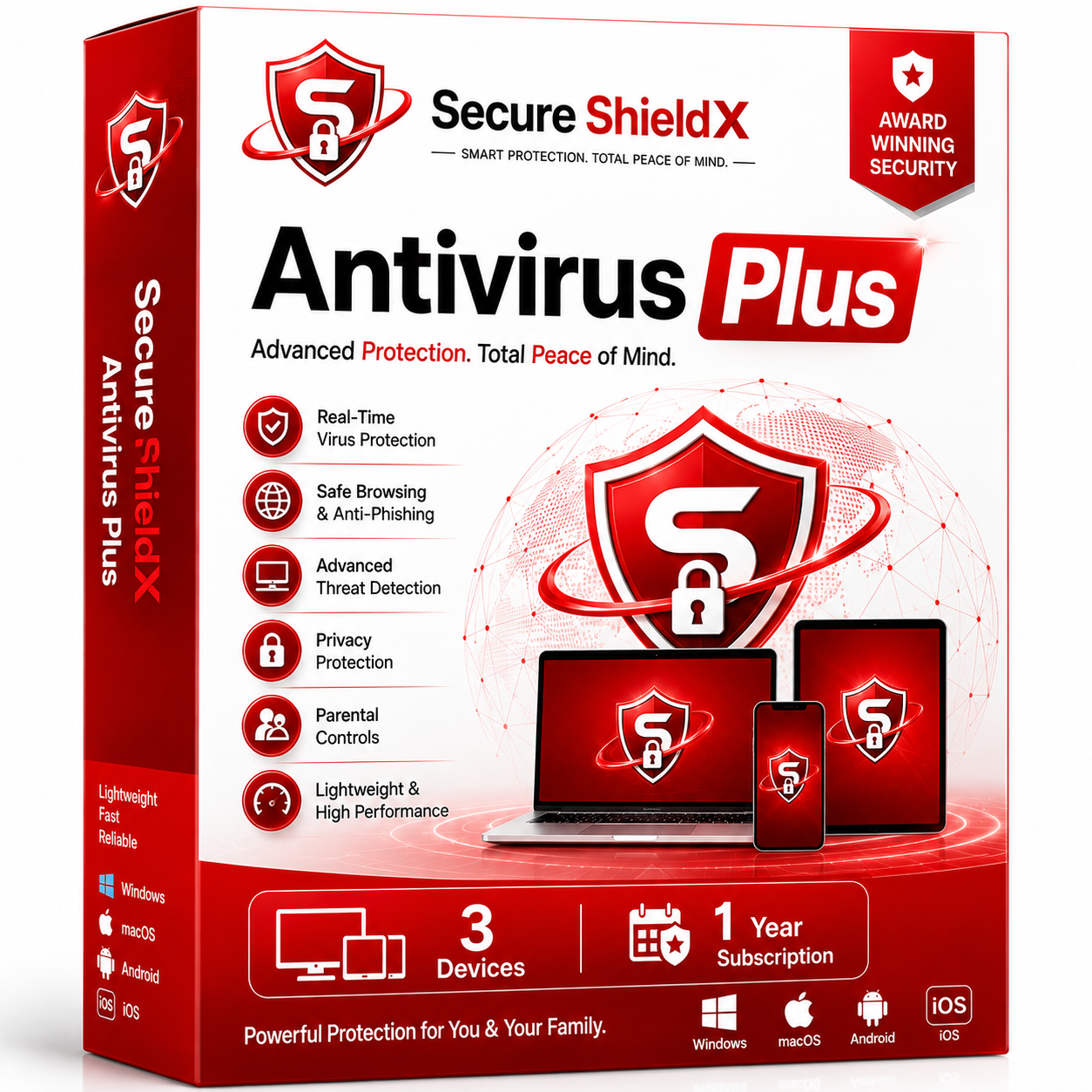 Secure ShieldX Antivirus Plus