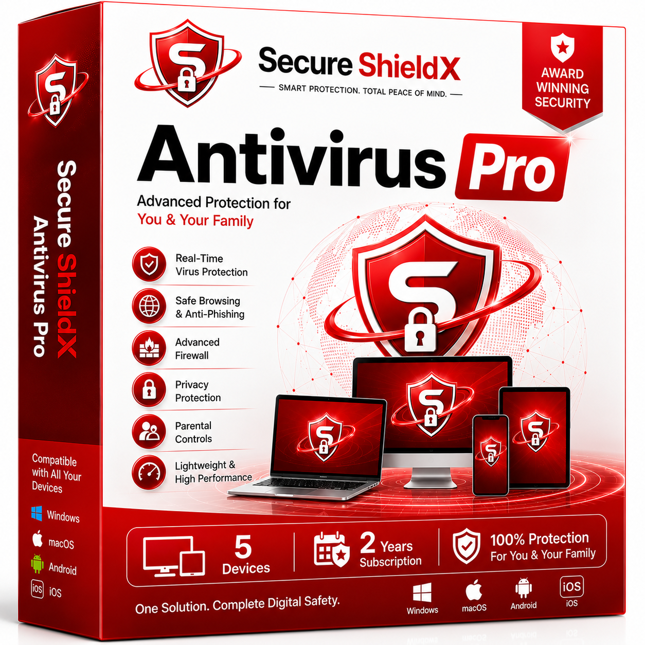 Secure ShieldX Antivirus Pro