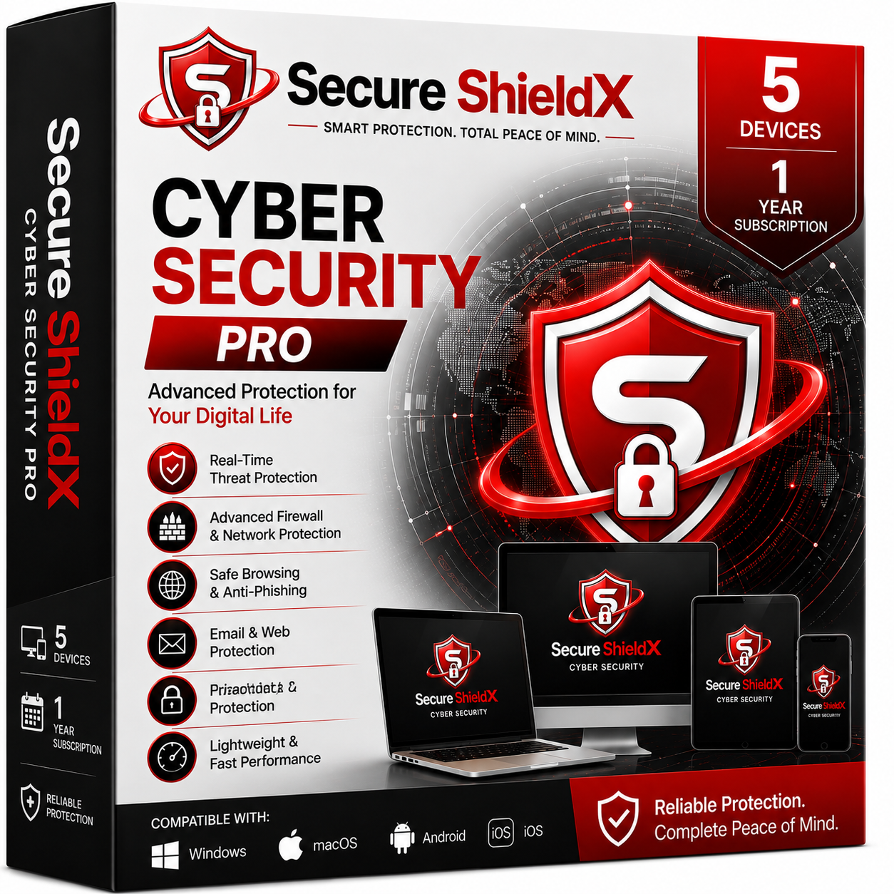 Secure ShieldX Cyber Security Pro