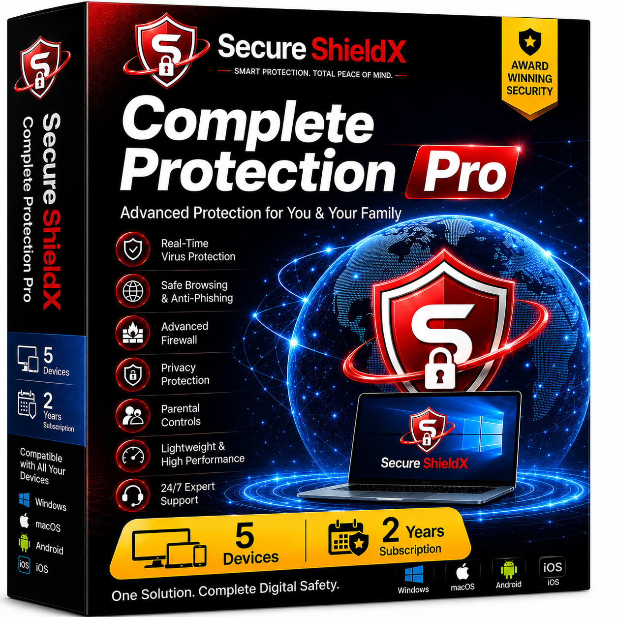 Secure ShieldX Complete Protection Pro